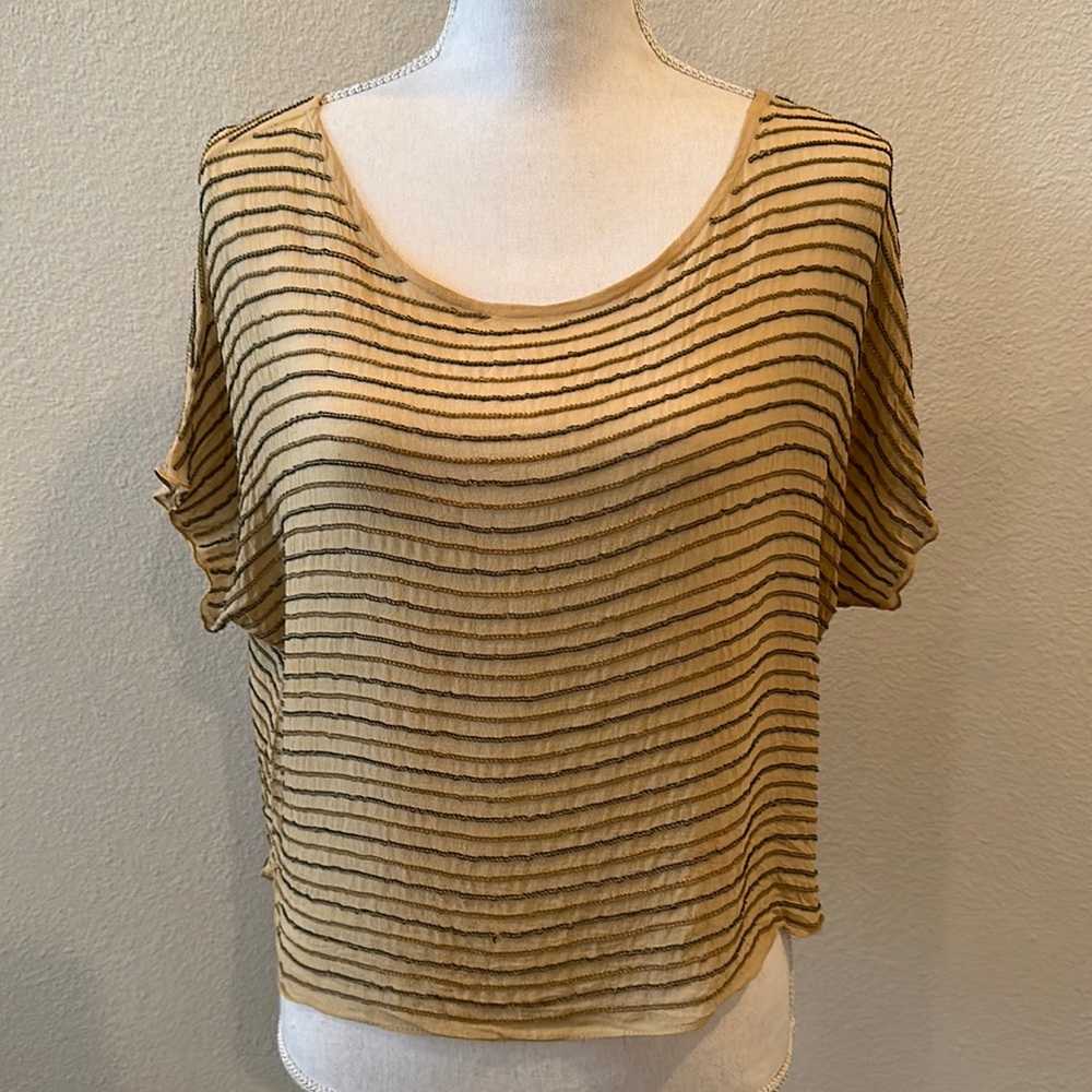 Joie Embellished Shortsleeve Top